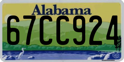 AL license plate 67CC924