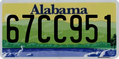 AL license plate 67CC951