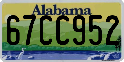 AL license plate 67CC952