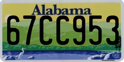 AL license plate 67CC953