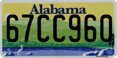 AL license plate 67CC960