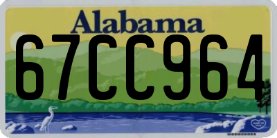 AL license plate 67CC964