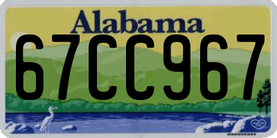 AL license plate 67CC967