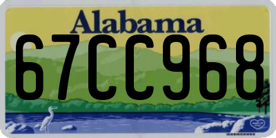 AL license plate 67CC968