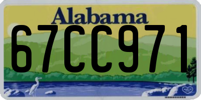 AL license plate 67CC971