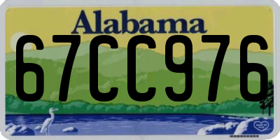 AL license plate 67CC976