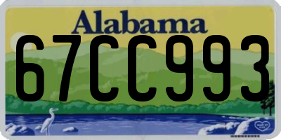 AL license plate 67CC993
