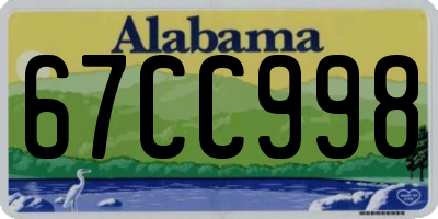 AL license plate 67CC998