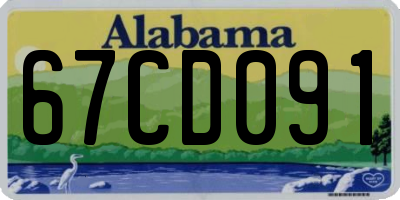 AL license plate 67CD091