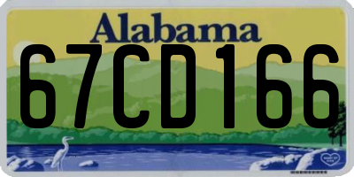 AL license plate 67CD166
