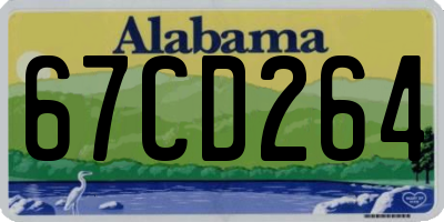 AL license plate 67CD264