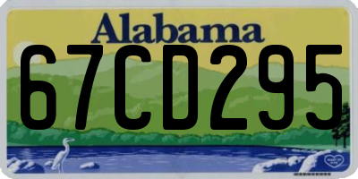 AL license plate 67CD295