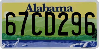 AL license plate 67CD296