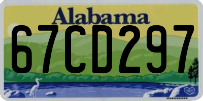 AL license plate 67CD297