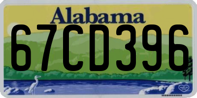 AL license plate 67CD396