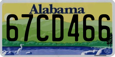 AL license plate 67CD466