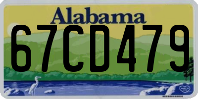 AL license plate 67CD479