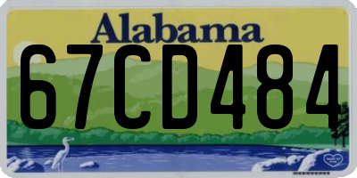AL license plate 67CD484