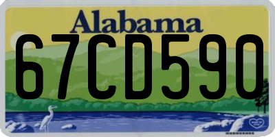 AL license plate 67CD590