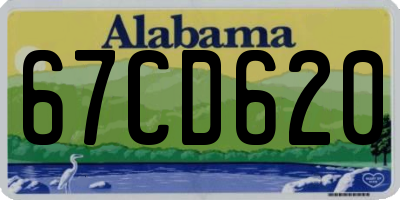 AL license plate 67CD620