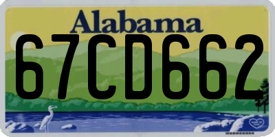 AL license plate 67CD662