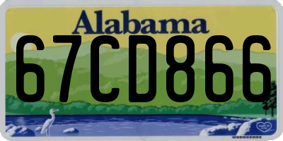 AL license plate 67CD866