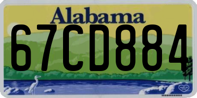 AL license plate 67CD884