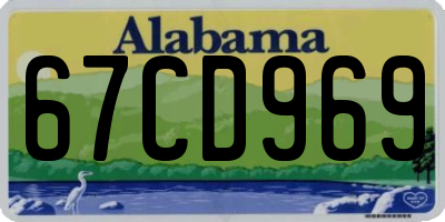 AL license plate 67CD969