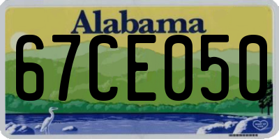 AL license plate 67CE050