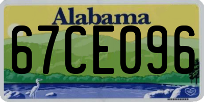 AL license plate 67CE096