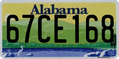 AL license plate 67CE168