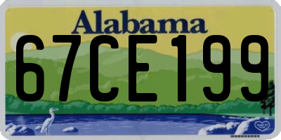 AL license plate 67CE199