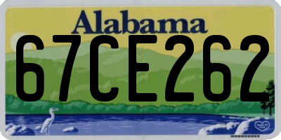 AL license plate 67CE262