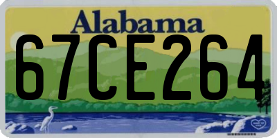AL license plate 67CE264