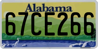 AL license plate 67CE266