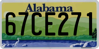 AL license plate 67CE271