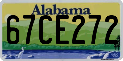 AL license plate 67CE272