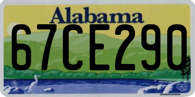 AL license plate 67CE290