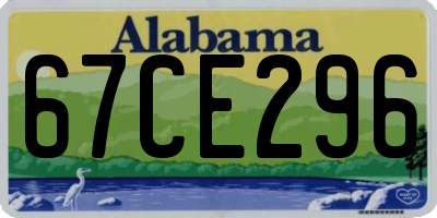 AL license plate 67CE296