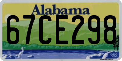 AL license plate 67CE298
