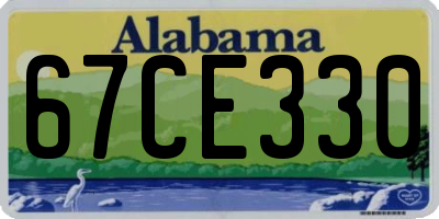 AL license plate 67CE330