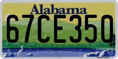 AL license plate 67CE350