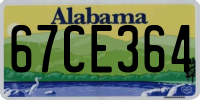 AL license plate 67CE364