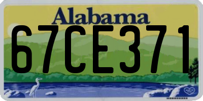 AL license plate 67CE371