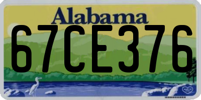 AL license plate 67CE376