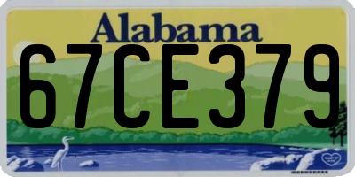 AL license plate 67CE379
