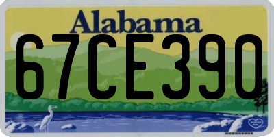 AL license plate 67CE390