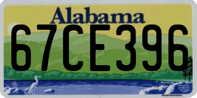 AL license plate 67CE396