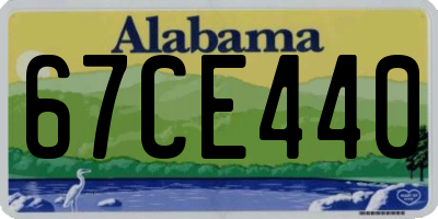 AL license plate 67CE440