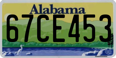 AL license plate 67CE453